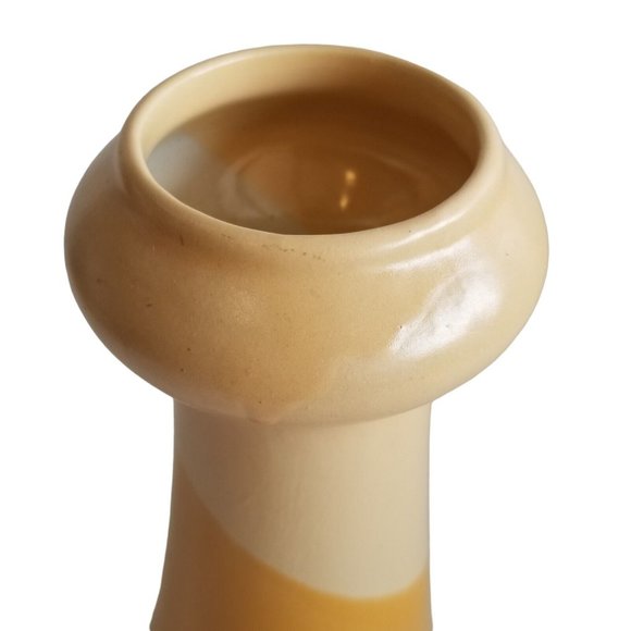 Ceramic Flower Vase Tapered Hourglass Tradewind Bay Decorative Home Decor Piece - Picture 2 of 8